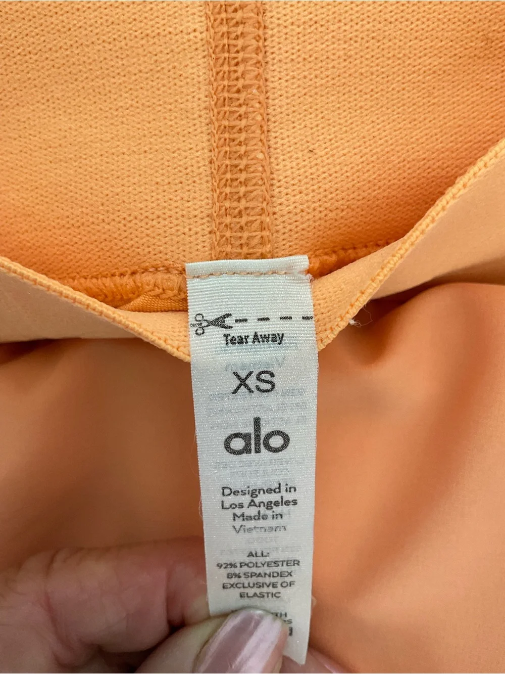 ALO Yoga Coral Orange Pleated Skater Skirt